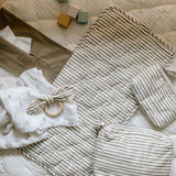 Striped On the Go Portable Changing Pad - Stripes Away Olive