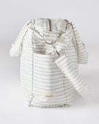 weekender bag stripes away pebble grey