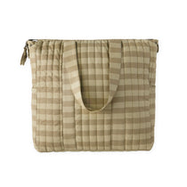 convertible diaper bag moss stripe in greens pattern