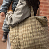 Convertible Diaper Bag - Moss Stripe