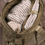 Convertible Diaper Bag - Moss Stripe