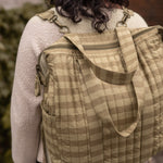 Convertible Diaper Bag - Moss Stripe