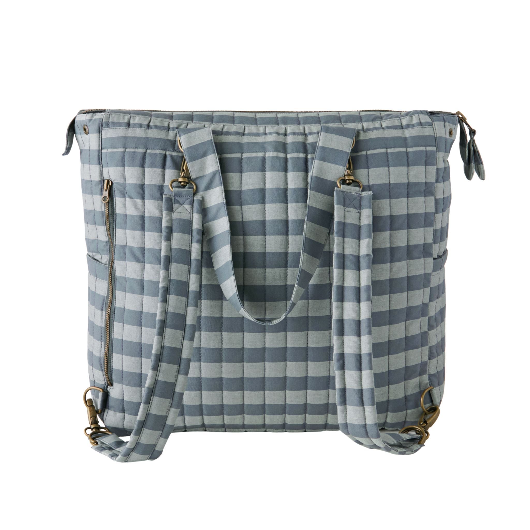 Convertible Diaper Bag - Indigo Stripe