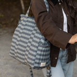 Convertible Diaper Bag - Indigo Stripe