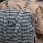 Convertible Diaper Bag - Indigo Stripe