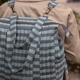 Convertible Diaper Bag - Indigo Stripe