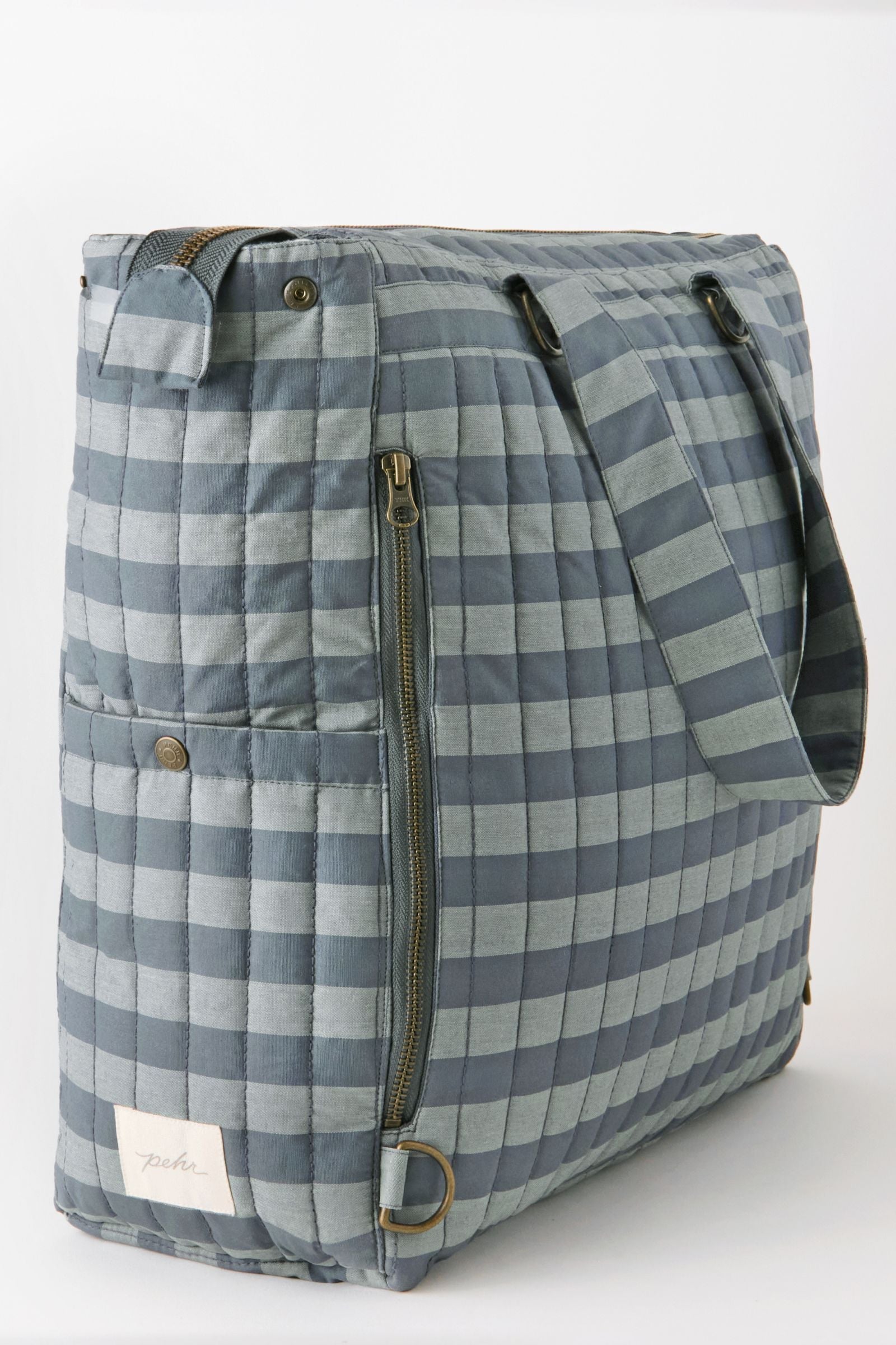 Convertible Diaper Bag - Indigo Stripe