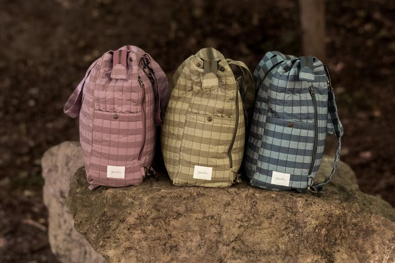 Convertible Diaper Bag - Thistle Stripe