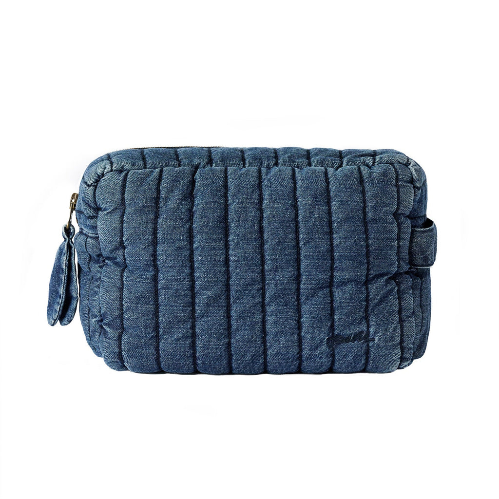denim pouch vintage wash in blues pattern