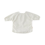 Water-Repellent Baby Smock - Stripes Away Pebble Grey