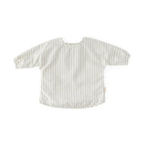 Water-Repellent Baby Smock - Stripes Away Pebble Grey