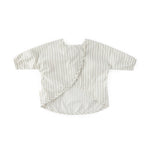 Water-Repellent Baby Smock - Stripes Away Pebble Grey