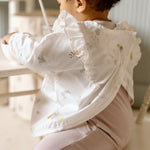 Water-Repellent Ruffle Baby Smock - Magical Forest