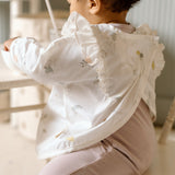 Water-Repellent Ruffle Baby Smock - Magical Forest