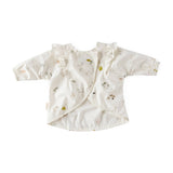 Water-Repellent Ruffle Baby Smock - Magical Forest