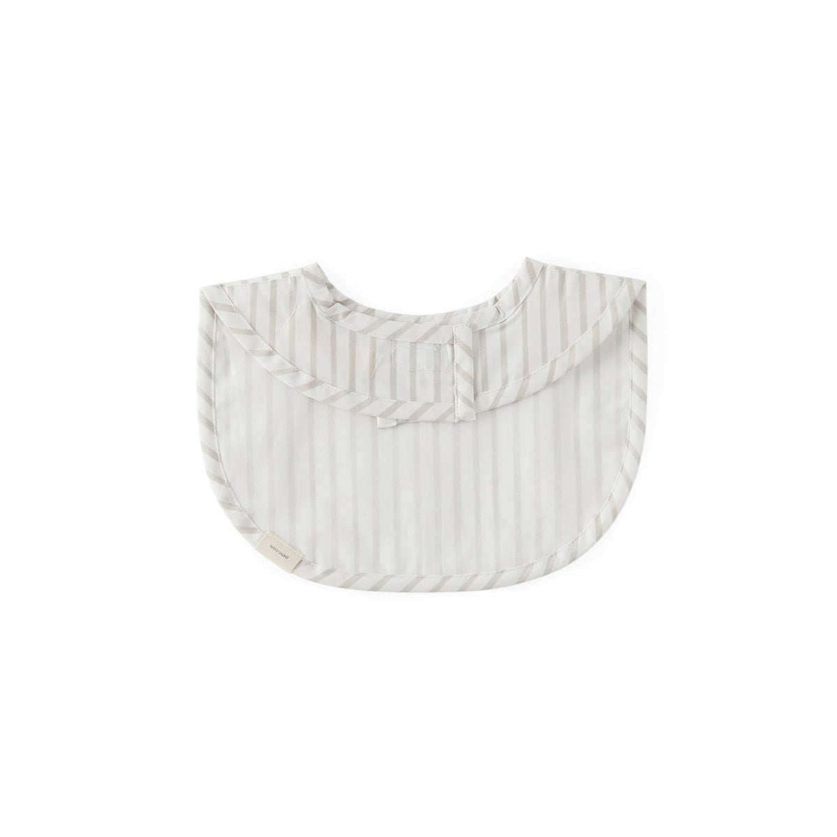 baby water repellent everyday essential baby bib stripes away pebble grey