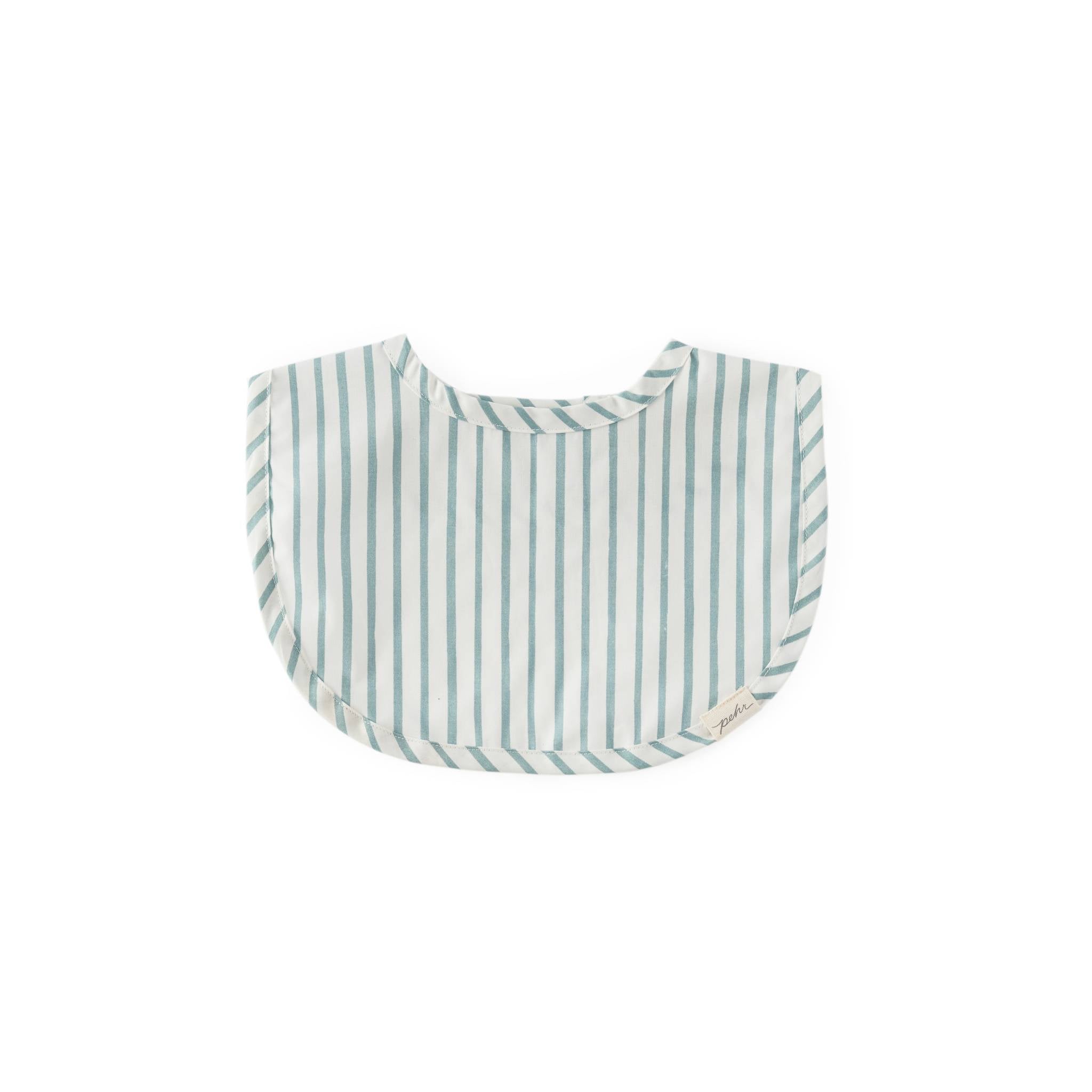 Water-Repellent Everyday Essential Baby Bib - Stripes Away Sea