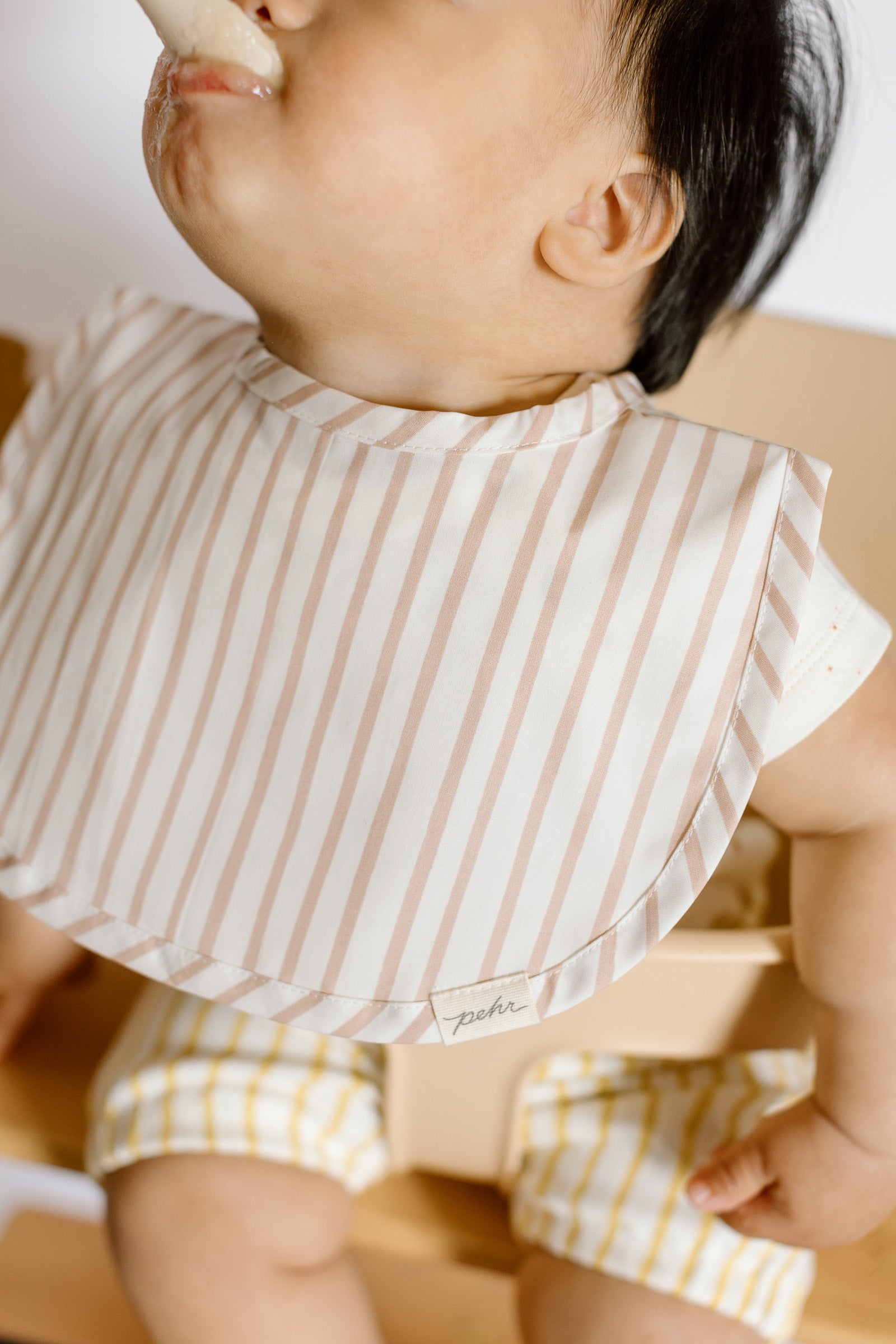 Water-Repellent Everyday Essential Baby Bib - Stripes Away Sea