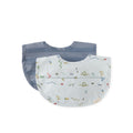 baby water repellent baby bibs with pocket set of 2 crawling critters blue in blues pattern