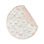 baby play mat locomotive in blues pattern