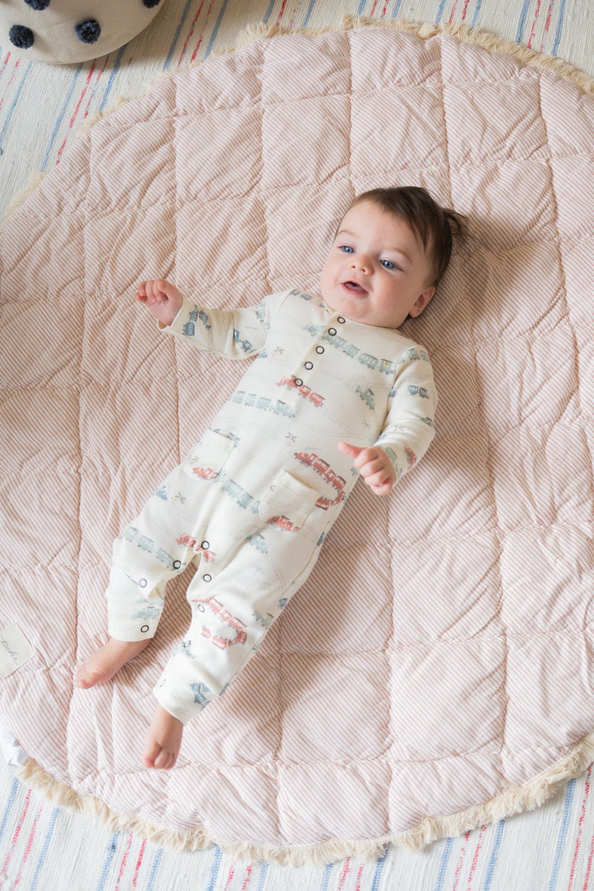 baby play mat locomotive