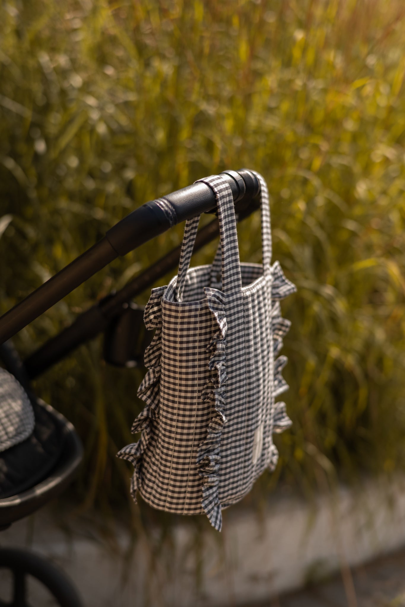 Stroller Bag Set - Gingham Indigo
