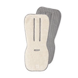 Reversible Stroller Insert - Gingham Indigo /Sherpa