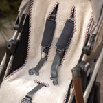 Reversible Stroller Insert - Gingham Mulberry/Sherpa