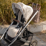 Reversible Stroller Insert - Gingham Mulberry/Sherpa