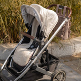 Reversible Stroller Insert - Gingham Mulberry/Sherpa