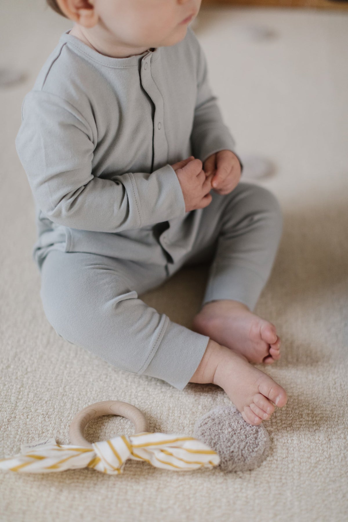 baby essentials romper soft sea