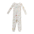 toddler ribbed toddler pajama explore the world in multi pattern