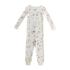 toddler ribbed toddler pajama explore the world in multi pattern