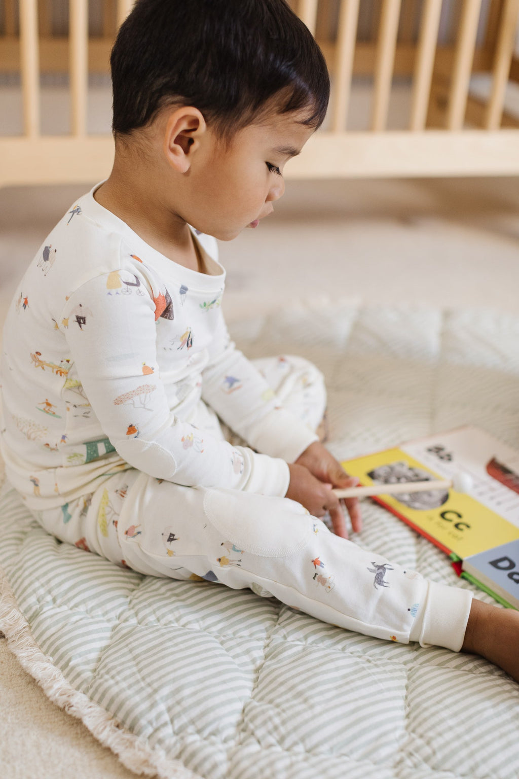 toddler ribbed toddler pajama explore the world