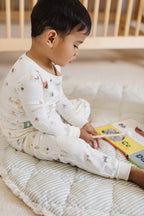 toddler ribbed toddler pajama explore the world