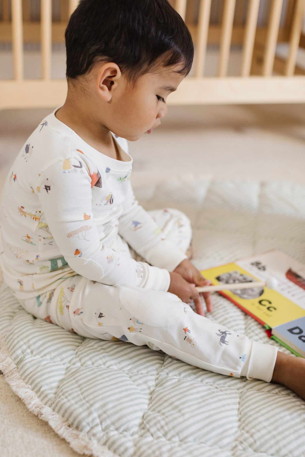 toddler ribbed toddler pajama explore the world