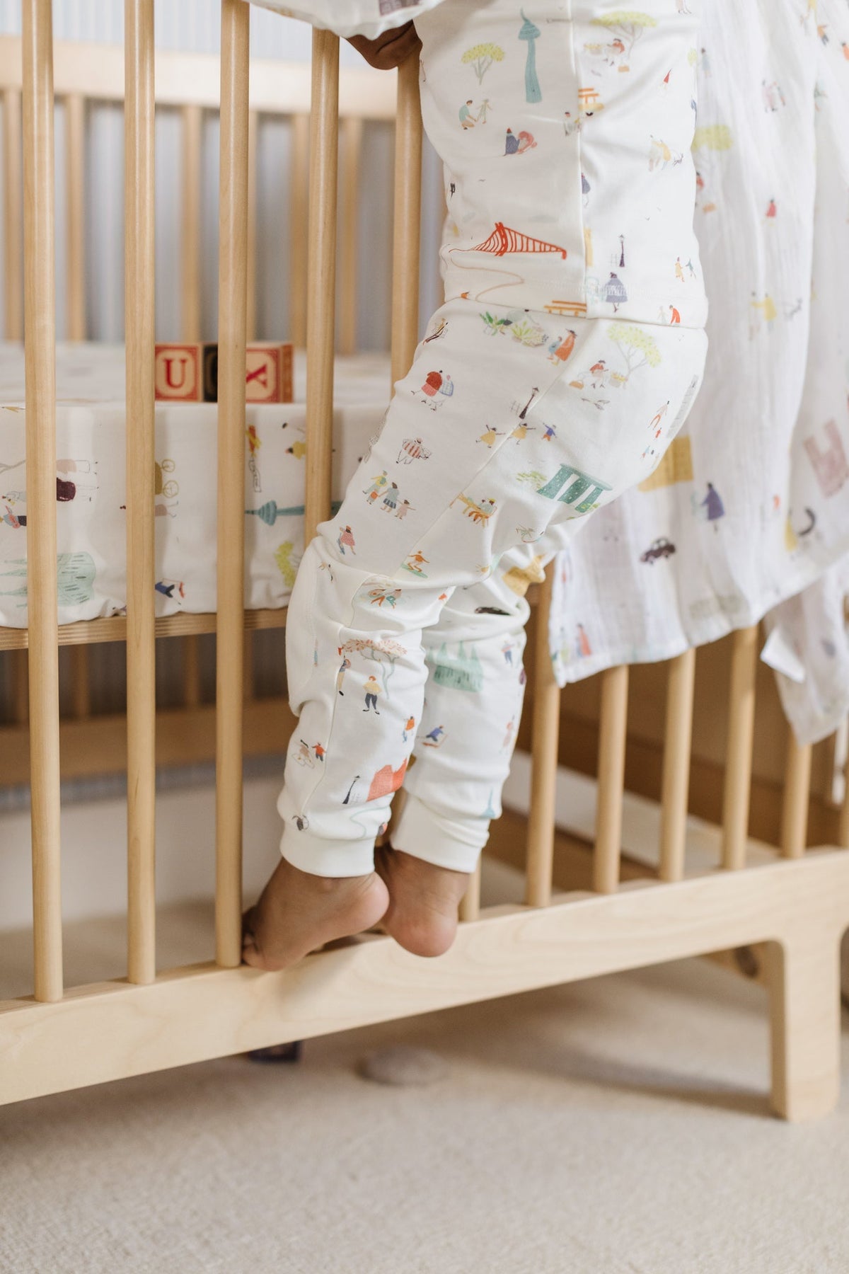 toddler ribbed toddler pajama explore the world