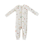 Ribbed Baby Footless Sleeper - Explore the World