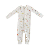 Ribbed Baby Footless Sleeper - Explore the World