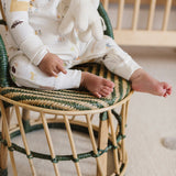 Ribbed Baby Footless Sleeper - Explore the World