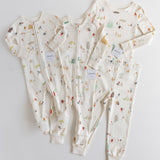 Ribbed Baby Footless Sleeper - Explore the World