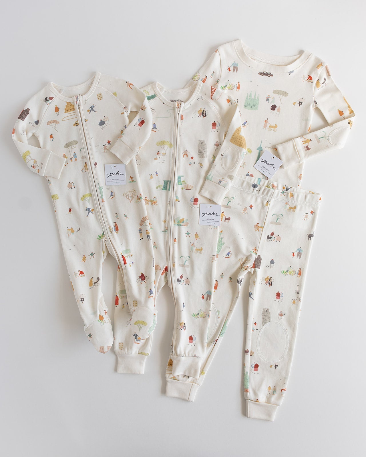 Ribbed Baby Footless Sleeper - Explore the World