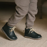 Leather Desert Boot - Indigo