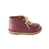 Leather Desert Boot - Mulberry