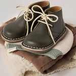 Leather Desert Boot - Olive