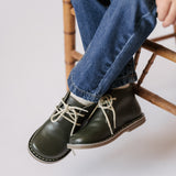 Leather Desert Boot - Olive