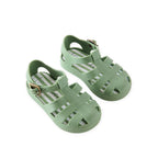 fisherman sandal grass in greens pattern