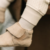 Suede Babble Bootie - Stone