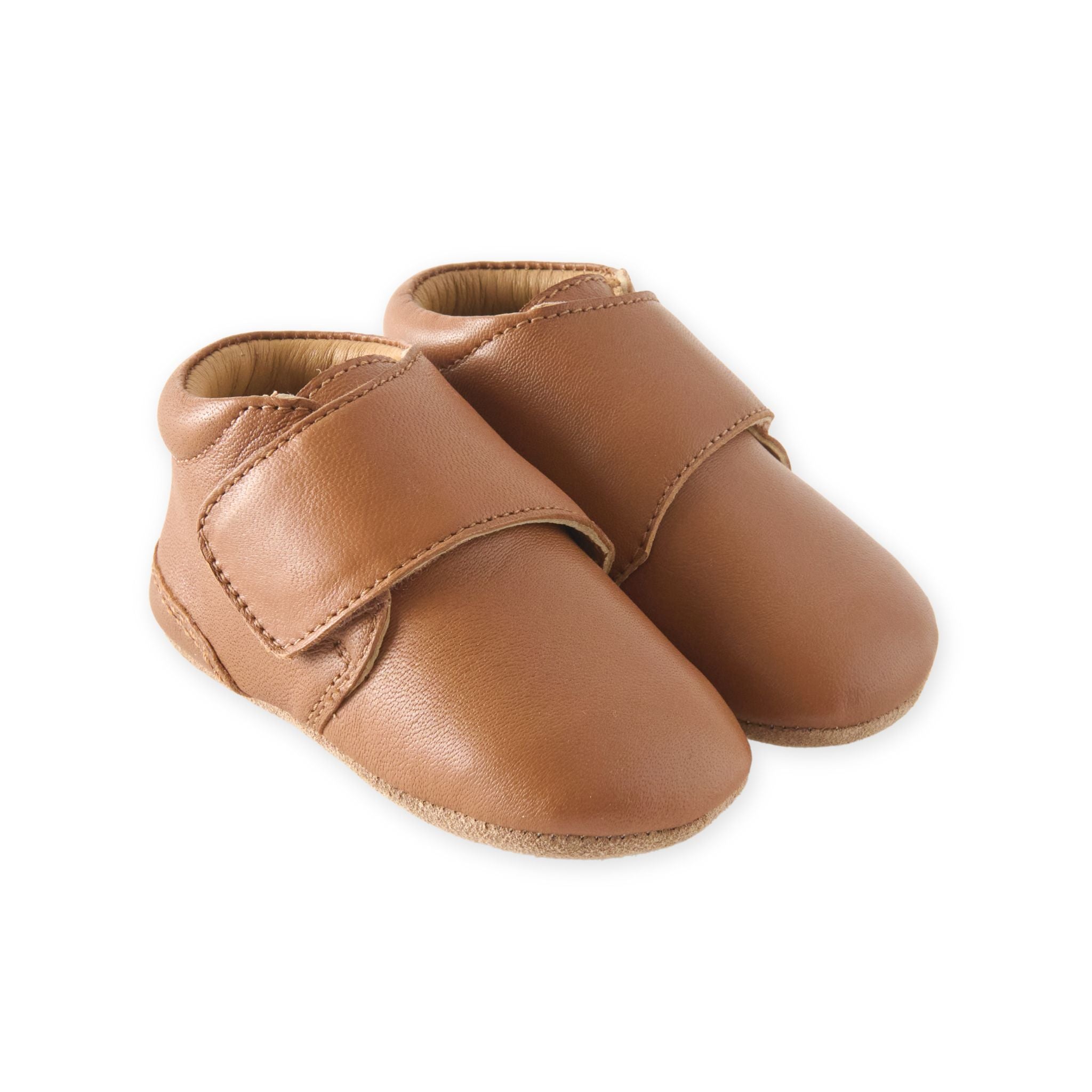 Leather Babble Bootie - Chestnut