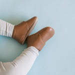 Suede Babble Bootie - Chestnut